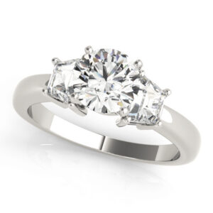 Custom Jewelry - 14K White Gold Round Ring