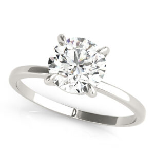 Custom Jewelry - 14K White Gold Round Ring