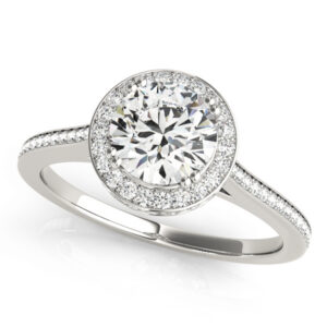 Aubree Halo Engagement Ring