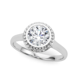 Tabitha Bezel Set Solitaire Engagement Ring