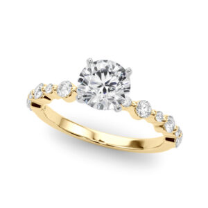 Custom Jewelry - 14K Yellow Gold Round Ring