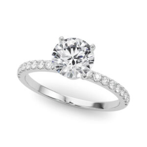 Persephone Classic Pave Diamond Engagement Ring