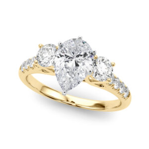 Skylar Three Stone Engagement Ring