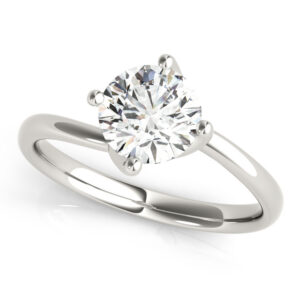 Dayana Solitaire Bypass Engagement Ring - 14K, Size 7.0 (Setting Only)