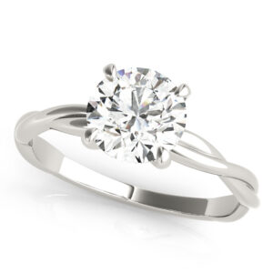 Beverly Solitaire Twist Engagement Ring